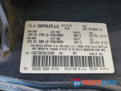 Zdjęcie 13 z 15 samochodu: 2008 DODGE NITRO R/T VIN:1D8GT58678W150385 - miniatura