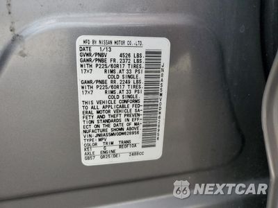 Zdjęcie 14 z 16 samochodu: 2013 NISSAN ROGUE S VIN:JN8AS5MV0DW628956 - miniatura