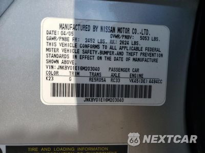 Zdjęcie 12 z 12 samochodu: 2006 INFINITI M45 BASE VIN:JNKBY01E16M203040 - miniatura