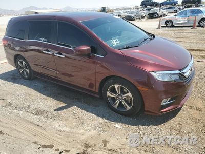 Czwarte zdjęcie samochodu z boku: 2018 HONDA ODYSSEY TOURING VIN:5FNRL6H86JB019585 - miniatura
