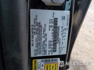 Zdjęcie 12 z 14 samochodu: 2017 FORD FUSION SE VIN:3FA6P0H78HR345026 - miniatura