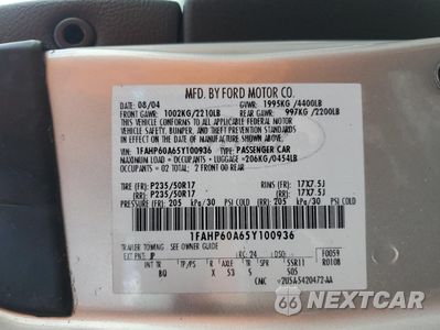 Zdjęcie 13 z 13 samochodu: 2005 FORD THUNDERBIRD VIN:1FAHP60A65Y100936 - miniatura
