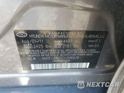 Zdjęcie 12 z 12 samochodu: 2012 HYUNDAI SONATA SE VIN:5NPEC4AB0CH346979 - miniatura