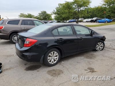 Trzecie zdjęcie samochodu z tyłu: 2012 HONDA CIVIC LX VIN:19XFB2F51CE086532 - miniatura