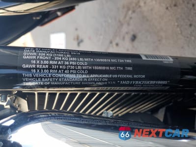 Zdjęcie 9 z 10 samochodu: 2019 HARLEY-DAVIDSON FLHCS VIN:1HD1YBK25KB019995 - miniatura