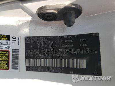 Zdjęcie 14 z 15 samochodu: 2019 TOYOTA SIENNA LE VIN:5TDKZ3DC1KS983095 - miniatura