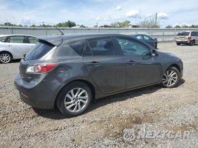 Trzecie zdjęcie samochodu z tyłu: 2013 MAZDA 3 I VIN:JM1BL1LPXD1819581 - miniatura
