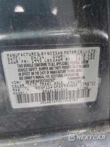 Zdjęcie 13 z 13 samochodu: 2014 NISSAN SENTRA S VIN:3N1AB7AP2EY240783 - miniatura