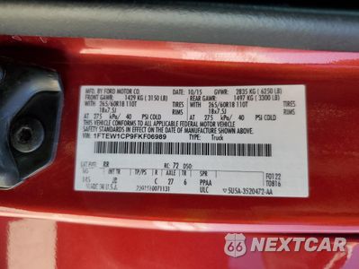Zdjęcie 13 z 13 samochodu: 2015 FORD F150 SUPERCREW VIN:1FTEW1CP9FKF06989 - miniatura