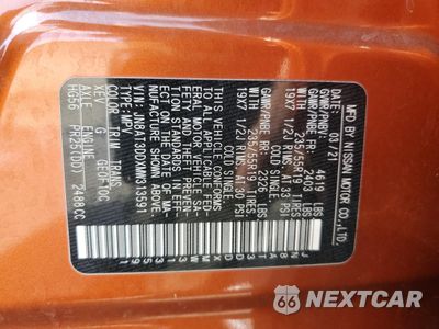 Zdjęcie 14 z 15 samochodu: 2021 NISSAN ROGUE PLATINUM VIN:JN8AT3DDXMW313591 - miniatura
