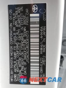 Zdjęcie 12 z 13 samochodu: 2025 TOYOTA PRIUS PRIME SE VIN:JTDACACU8S3041073 - miniatura
