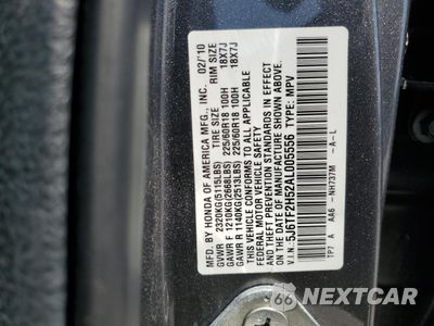 Zdjęcie 12 z 14 samochodu: 2010 HONDA ACCORD CROSSTOUR EXL VIN:5J6TF2H52AL005556 - miniatura