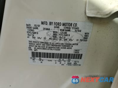Zdjęcie 13 z 13 samochodu: 2007 LINCOLN MKX VIN:2LMDU88C27BJ13220 - miniatura