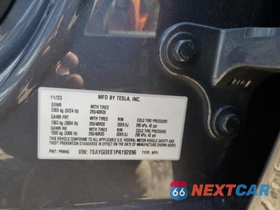 Zdjęcie 14 z 14 samochodu: 2023 TESLA MODEL Y VIN:7SAYGDEE1PA192096 - miniatura