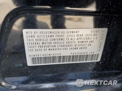 Zdjęcie 12 z 12 samochodu: 2007 VOLKSWAGEN RABBIT VIN:WVWDR71K47W162379 - miniatura