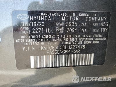 Zdjęcie 13 z 14 samochodu: 2020 HYUNDAI IONIQ BLUE VIN:KMHC65LC3LU227478 - miniatura