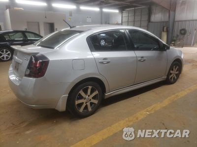 Trzecie zdjęcie samochodu z tyłu: 2012 NISSAN SENTRA 2.0 VIN:3N1AB6AP4CL785646 - miniatura