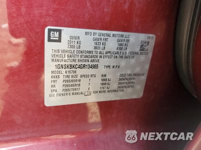 Zdjęcie 13 z 13 samochodu: 2016 CHEVROLET TAHOE K1500 LT VIN:1GNSKBKC4GR134965 - miniatura