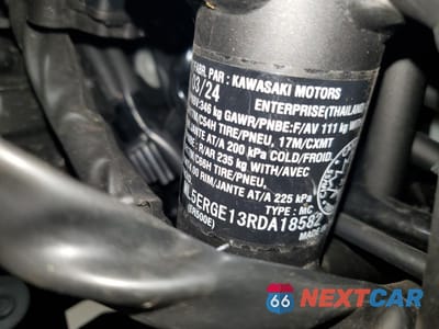 Zdjęcie 9 z 10 samochodu: 2024 KAWASAKI ER500 VIN:ML5ERGE13RDA18582 - miniatura