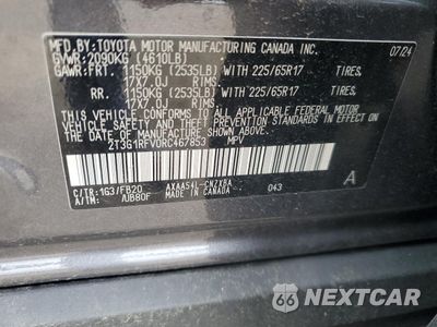 Zdjęcie 13 z 15 samochodu: 2024 TOYOTA RAV4 LE VIN:2T3G1RFV0RC467853 - miniatura