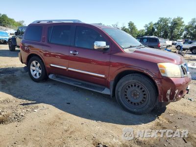 Czwarte zdjęcie samochodu z boku: 2011 NISSAN ARMADA SV VIN:5N1BA0NC8BN622632 - miniatura