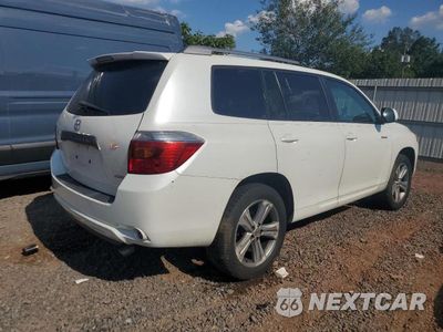 Trzecie zdjęcie samochodu z tyłu: 2008 TOYOTA HIGHLANDER SPORT VIN:JTEES43A182019776 - miniatura