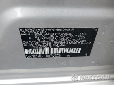 Zdjęcie 13 z 13 samochodu: 2011 TOYOTA RAV4 VIN:2T3BF4DV1BW102197 - miniatura