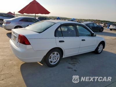 Trzecie zdjęcie samochodu z tyłu: 2001 HONDA CIVIC LX VIN:2HGES16511H590460 - miniatura