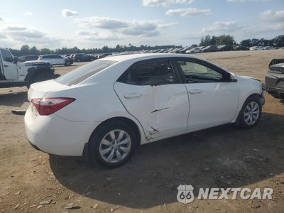 Trzecie zdjęcie samochodu z tyłu: 2016 TOYOTA COROLLA L VIN:2T1BURHE2GC551886 - miniatura