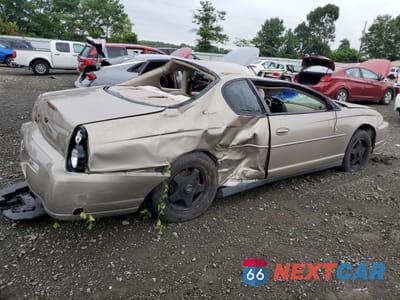 Trzecie zdjęcie samochodu z tyłu: 2003 CHEVROLET MONTE CARLO LS VIN:2G1WW12E139396921 - miniatura