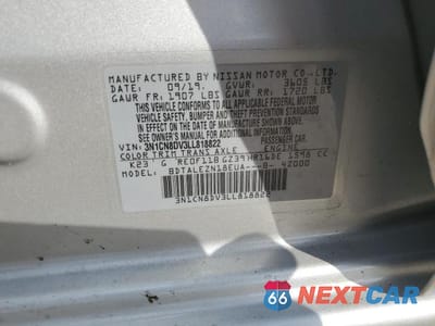 Zdjęcie 12 z 12 samochodu: 2020 NISSAN VERSA S VIN:3N1CN8DV3LL818822 - miniatura