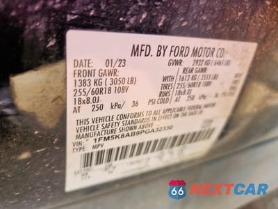 Zdjęcie 13 z 13 samochodu: 2023 FORD EXPLORER POLICE INTERCEPTOR VIN:1FM5K8AB9PGA32330 - miniatura