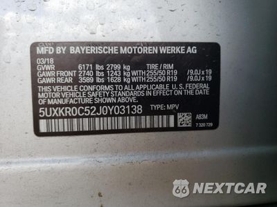Zdjęcie 12 z 14 samochodu: 2018 BMW X5 XDRIVE35I VIN:5UXKR0C52J0Y03138 - miniatura