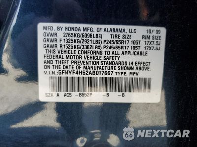 Zdjęcie 13 z 13 samochodu: 2010 HONDA PILOT EXL VIN:5FNYF4H52AB017667 - miniatura