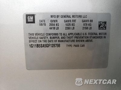 Zdjęcie 12 z 14 samochodu: 2016 CHEVROLET MALIBU LIMITED LS VIN:1G11B5SA5GF128798 - miniatura