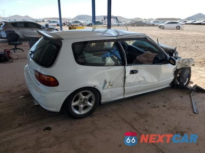 Trzecie zdjęcie samochodu z tyłu: 1995 HONDA CIVIC CX VIN:2HGEH2353SH501210 - miniatura