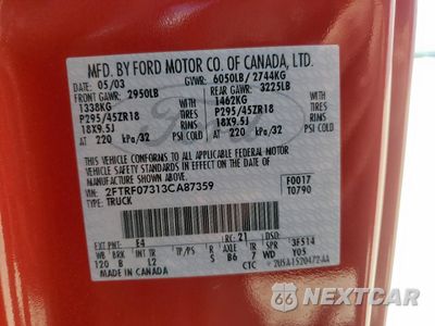 Zdjęcie 12 z 12 samochodu: 2003 FORD F150 SVT LIGHTNING VIN:2FTRF07313CA87359 - miniatura