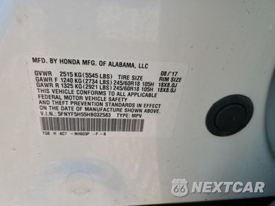 Zdjęcie 12 z 13 samochodu: 2017 HONDA PILOT EXL VIN:5FNYF5H55HB032583 - miniatura