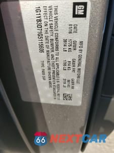 Zdjęcie 13 z 15 samochodu: 2016 CHEVROLET CORVETTE STINGRAY 1LT VIN:1G1YB3D71G5115606 - miniatura