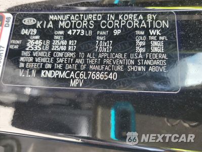 Zdjęcie 13 z 13 samochodu: 2020 KIA SPORTAGE LX VIN:KNDPMCAC6L7686540 - miniatura