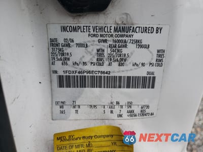 Zdjęcie 12 z 12 samochodu: 2006 FORD F450 SUPER DUTY VIN:1FDXF46P96EC75642 - miniatura