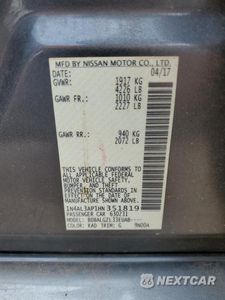 Zdjęcie 12 z 14 samochodu: 2017 NISSAN ALTIMA 2.5 VIN:1N4AL3AP1HN351819 - miniatura