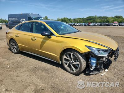 Czwarte zdjęcie samochodu z boku: 2021 HYUNDAI SONATA SEL PLUS VIN:5NPEJ4J24MH118362 - miniatura