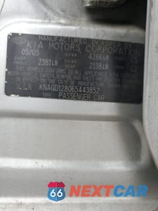 Zdjęcie 12 z 12 samochodu: 2006 KIA OPTIMA LX VIN:KNAGD128065443852 - miniatura