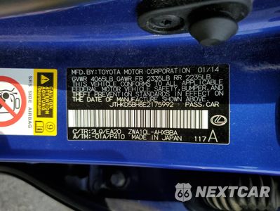 Zdjęcie 12 z 12 samochodu: 2014 LEXUS CT 200 VIN:JTHKD5BH8E2175992 - miniatura