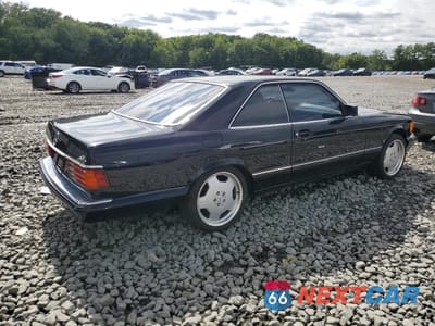 Trzecie zdjęcie samochodu z tyłu: 1991 MERCEDES-BENZ 560 SEC VIN:WDBCA45E2MA577035 - miniatura