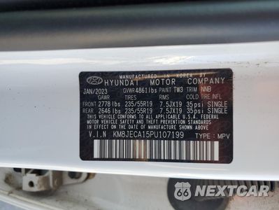 Zdjęcie 12 z 14 samochodu: 2023 HYUNDAI TUCSON LIMITED VIN:KM8JECA15PU107199 - miniatura