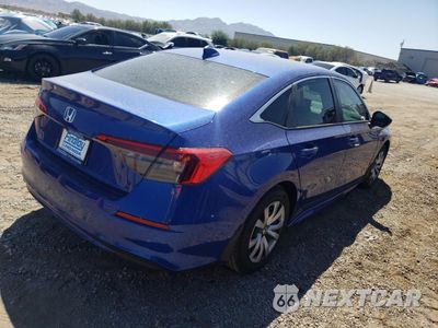 Trzecie zdjęcie samochodu z tyłu: 2023 HONDA CIVIC LX VIN:2HGFE2F25PH531184 - miniatura