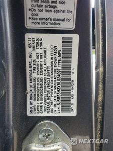 Zdjęcie 12 z 12 samochodu: 2011 HONDA CR-V LX VIN:5J6RE3H3XBL024097 - miniatura
