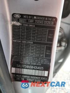 Zdjęcie 14 z 14 samochodu: 2008 LAND ROVER LR2 SE VIN:SALFP24N58H054925 - miniatura
